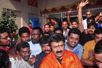 Balakrishna Watches Lion Movie at Bramaramba Theatre